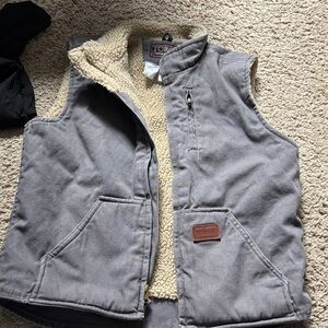 Forge Gray Sherpa-Lined Vest